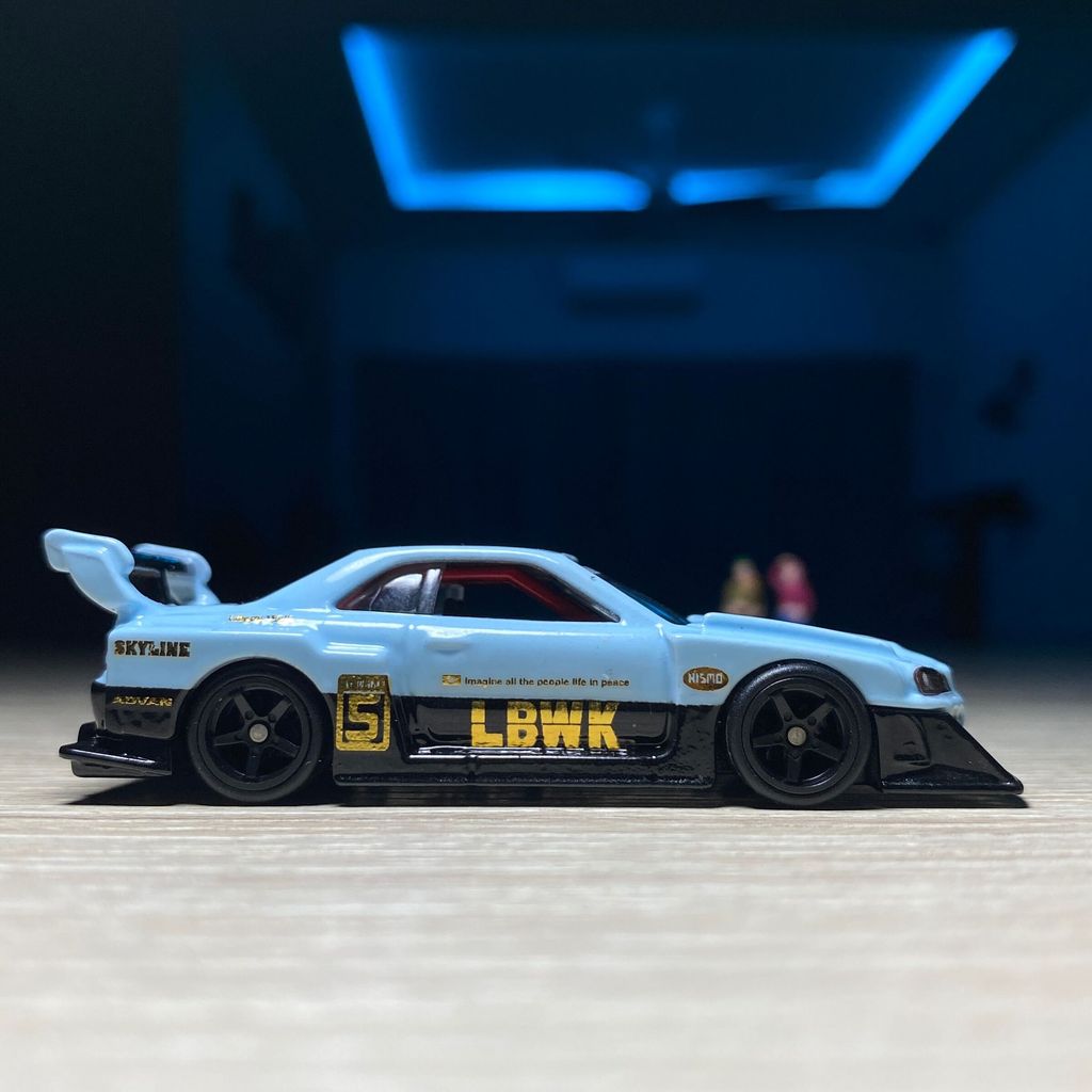 Custom Hot Wheels R34 LBWK Baby Blue ER34 – Jiwacustom