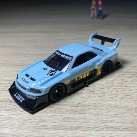 Custom Hot Wheels R34 LBWK Baby Blue ER34 – Jiwacustom