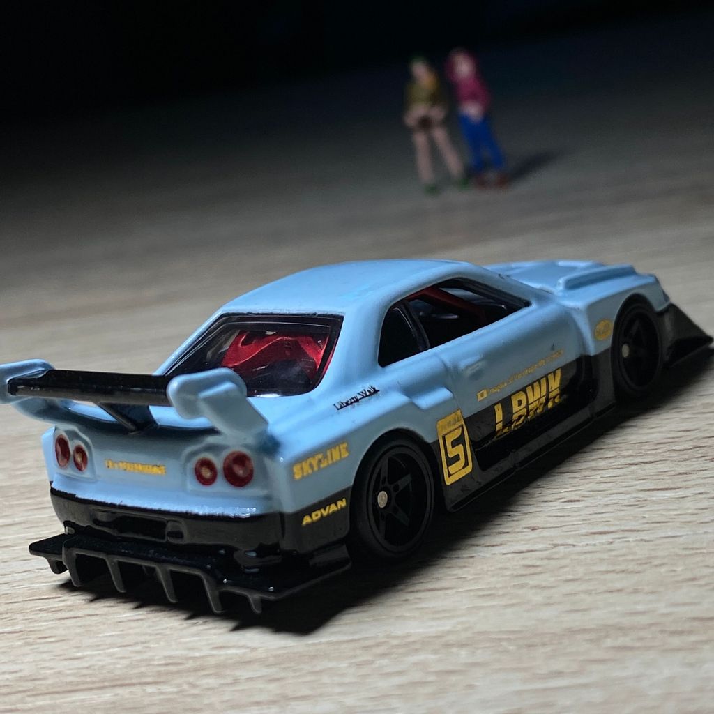 Custom Hot Wheels R34 LBWK Baby Blue ER34 – Jiwacustom