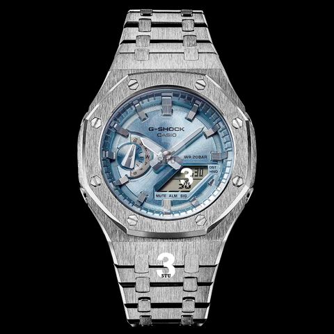 DW Mod Silver Case DW-5600FF-8 – No.3 Stu DW Mod Silver Case DW-5600FF-8 – No.3 Stu