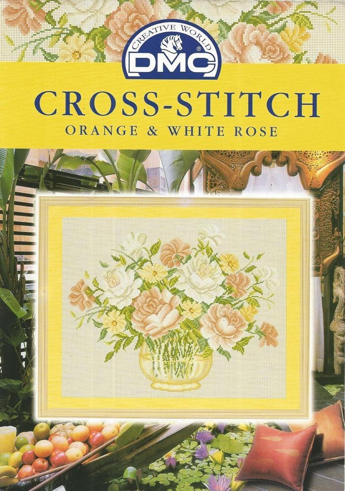 Orange and White Rose