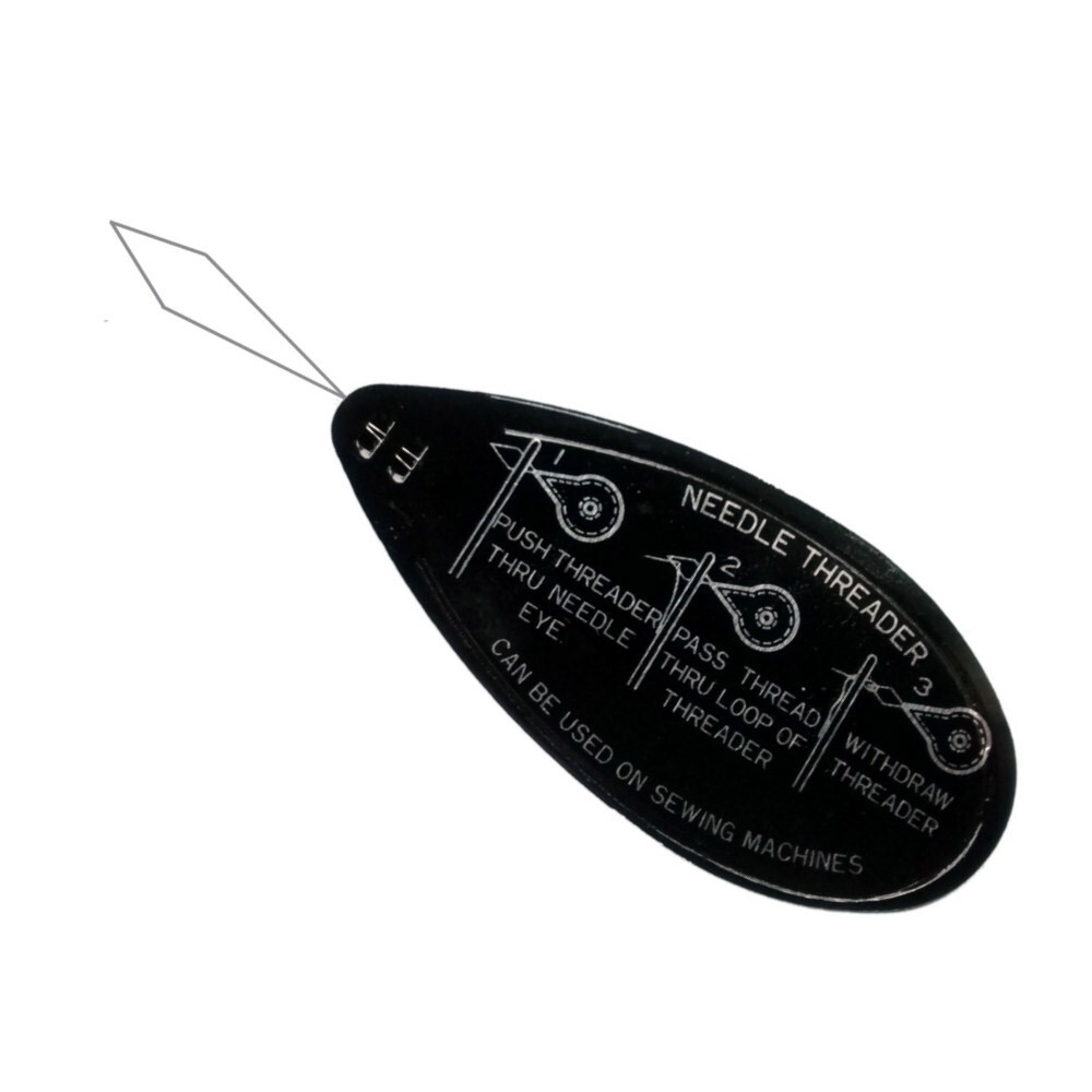 Black needle threader