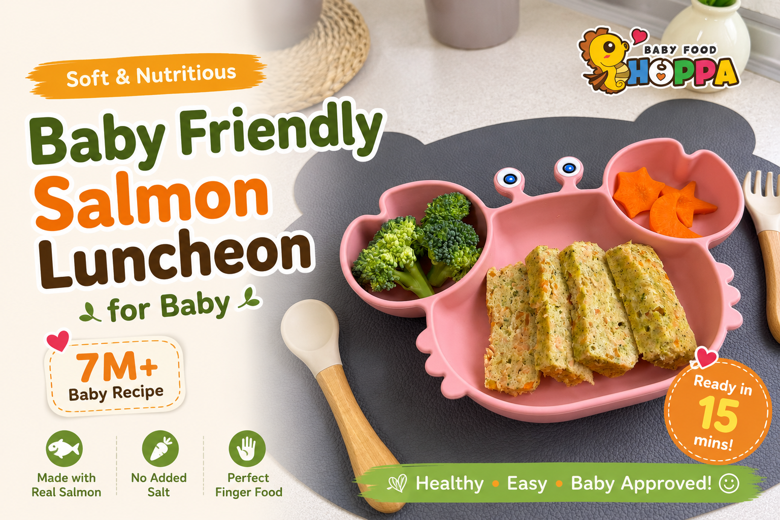7m+ Baby Friendly Salmon Luncheon Recipe