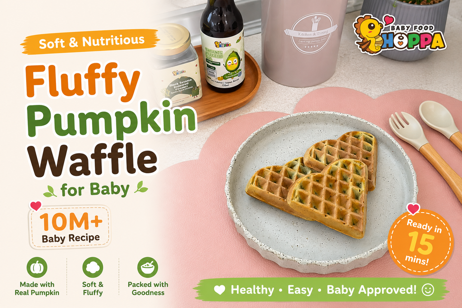 10M+ Fluffy Pumpkin Waffle 🎃🧇