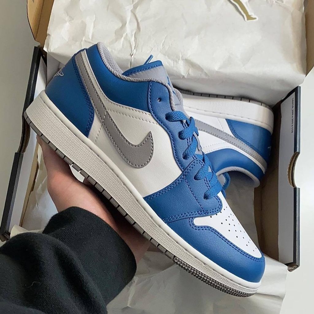 Nike Air Jordan 1 Low ''True Blue'' 男生– FUNNYEN404