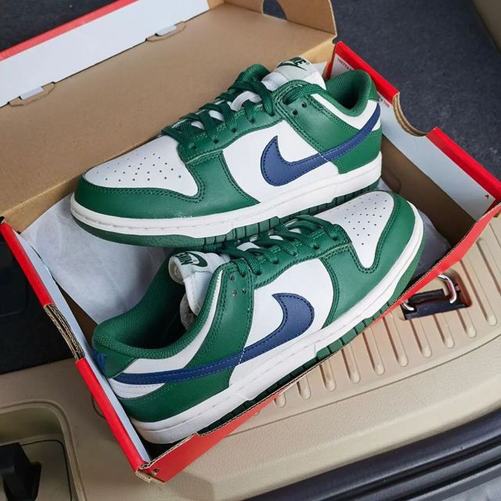 Nike Dunk Low “Gorge Green” 白綠午夜藍 深藍 白綠