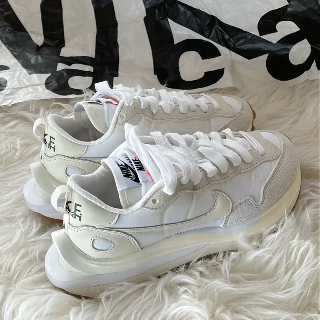 NIKE X SACAI VAPORWAFFLE 白卡其 奶油白 焦糖底