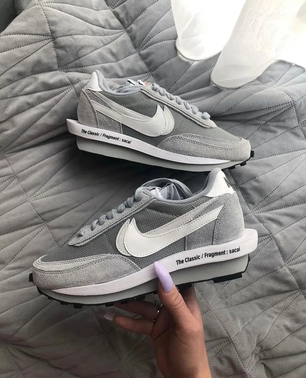 Sacai X Fragment Design X Nike LDWaffle 三方聯名 閃電灰 藤原浩