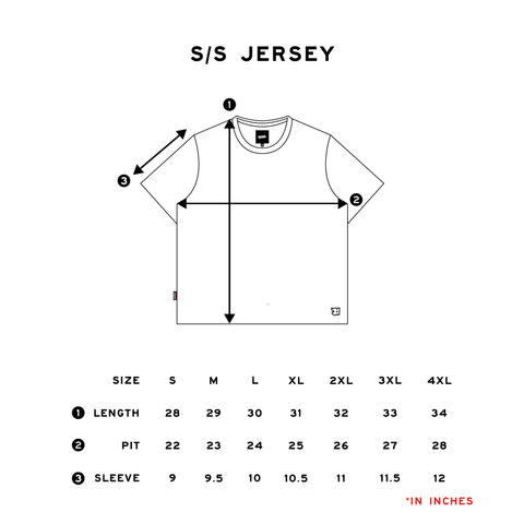 SIZE CHART (JERSEH GRAPHIC HITAM)