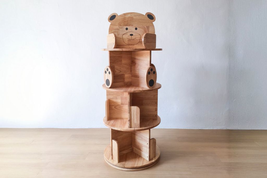 Unicraft KURUKUMA Rotating Bookshelf