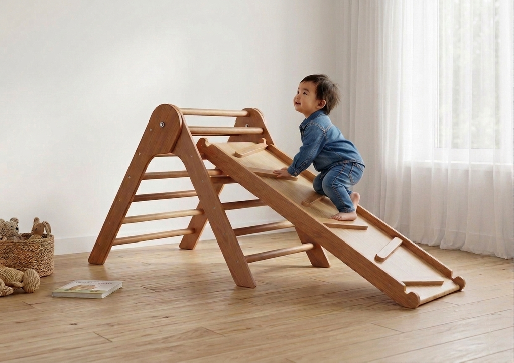 Pikler triangle and slide