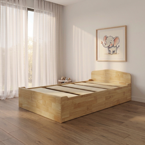 Unicraft & Decor toddler montessori flip bed-simple rubberwood