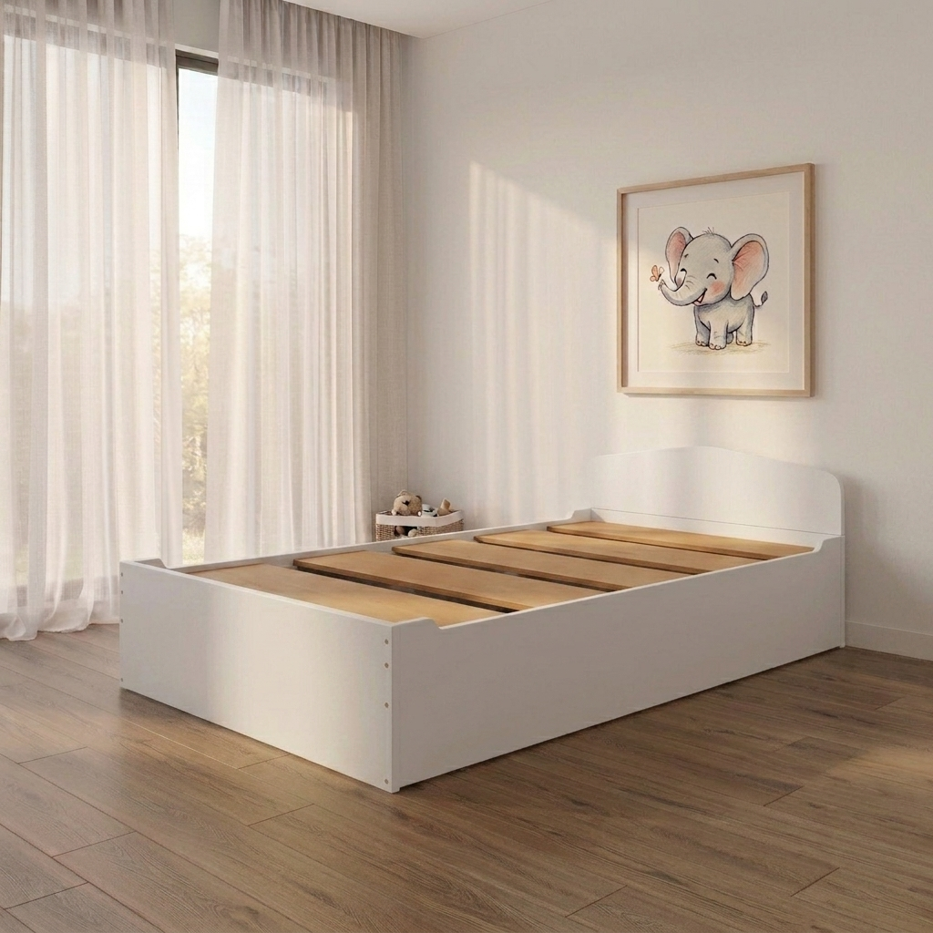 Unicraft & Decor toddler montessori flip bed-simple white