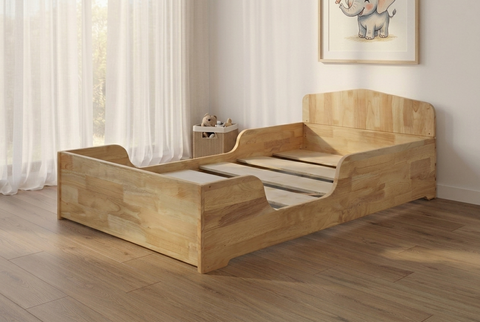Unicraft & Decor toddler montessori flip bed-simple rubberwood