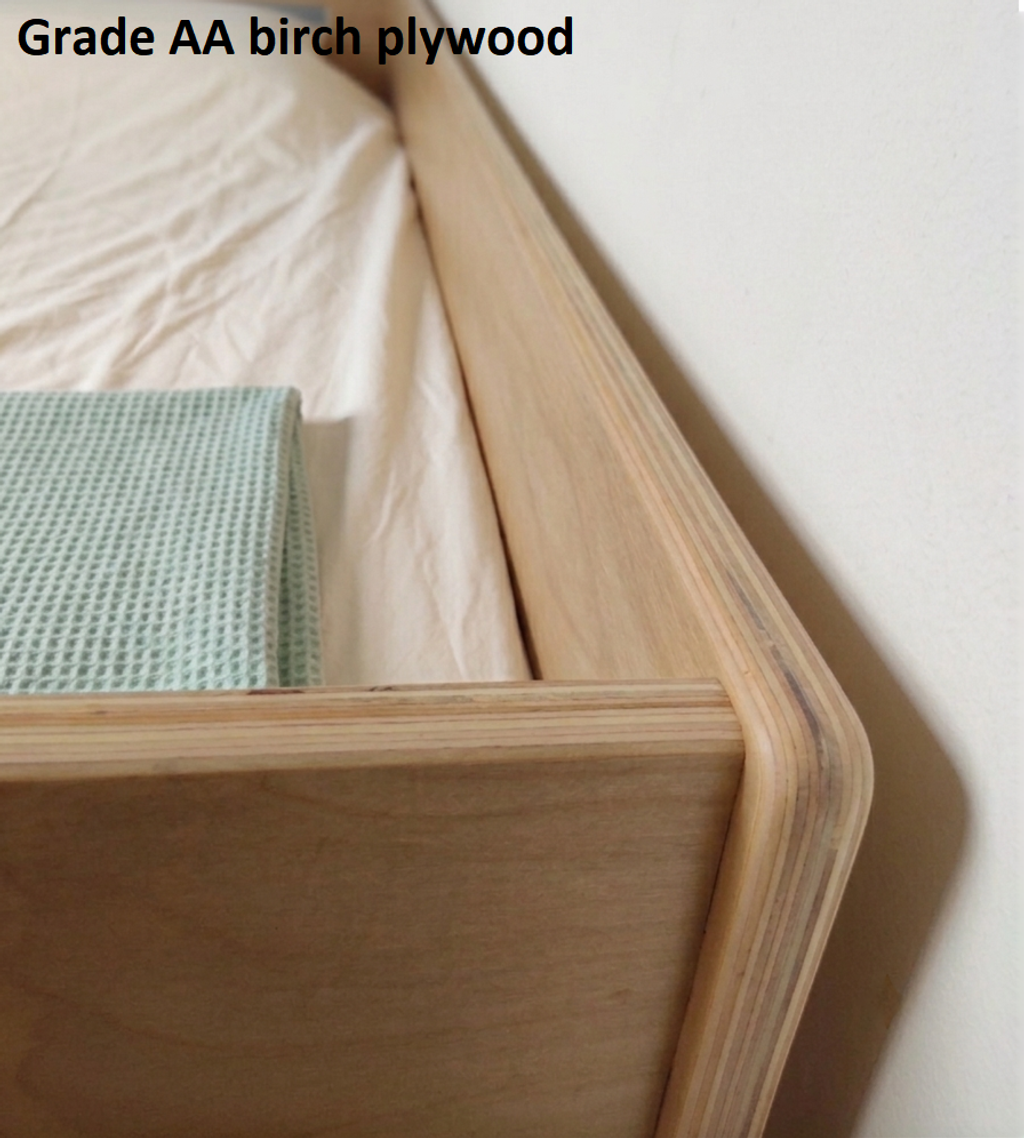 Tsuchi Low Floor bed - birch plywood