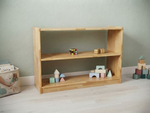Montessori 2 tier low shelf