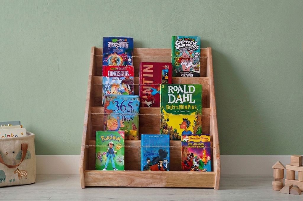 Montessori front facing bookshelf