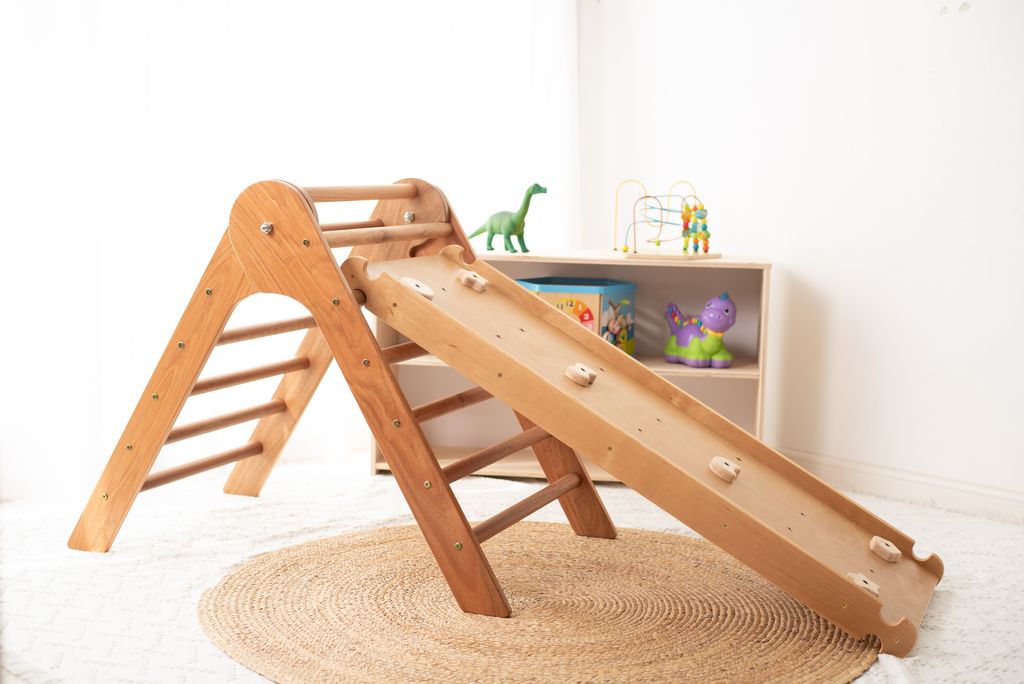 Unicraft Pikler Triangle and Reversible Ramp