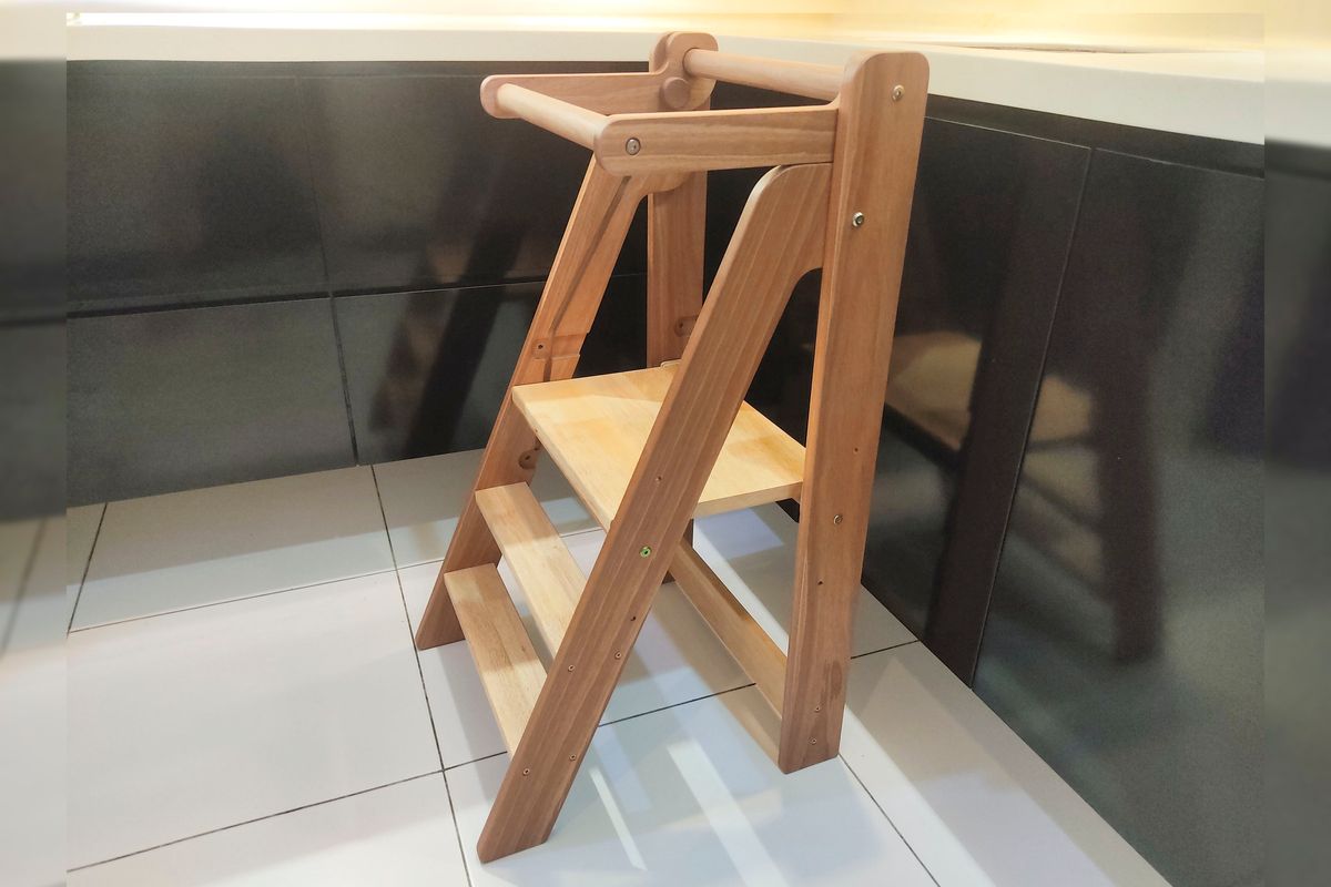 Unicraft Slim Learning Tower: Montessori-Inspired, Safe & Foldable for Compact Homes in Malaysia & Singapore