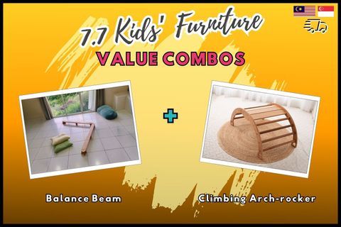 Balance Beam & Classic Climbing Arch-rocker