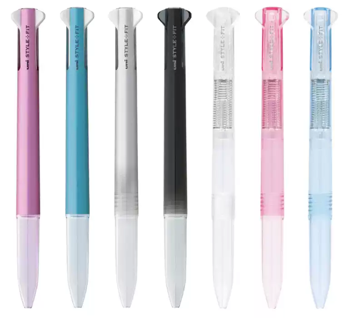 uni三色開心筆管