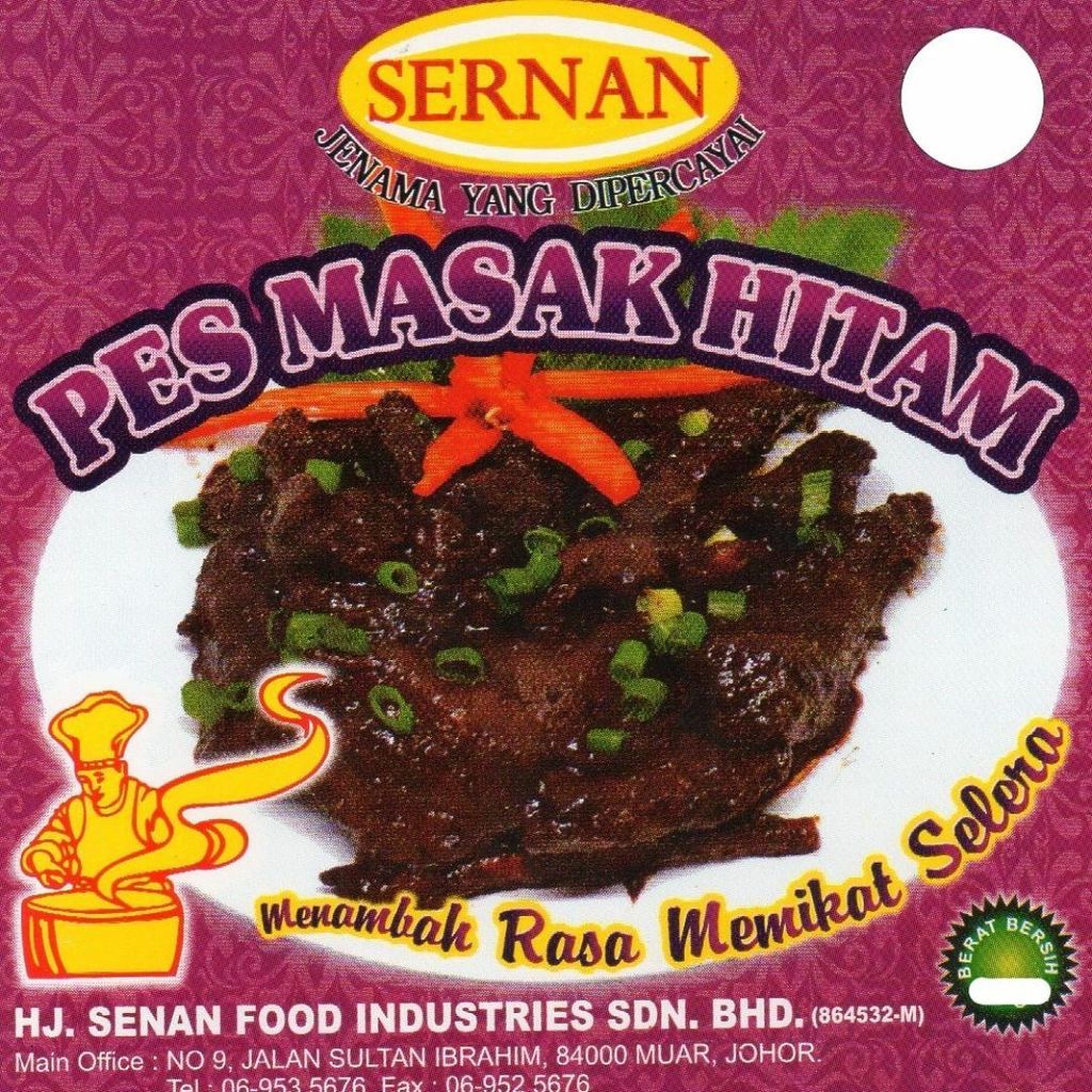 Pes Masak Hitam Instagram Size