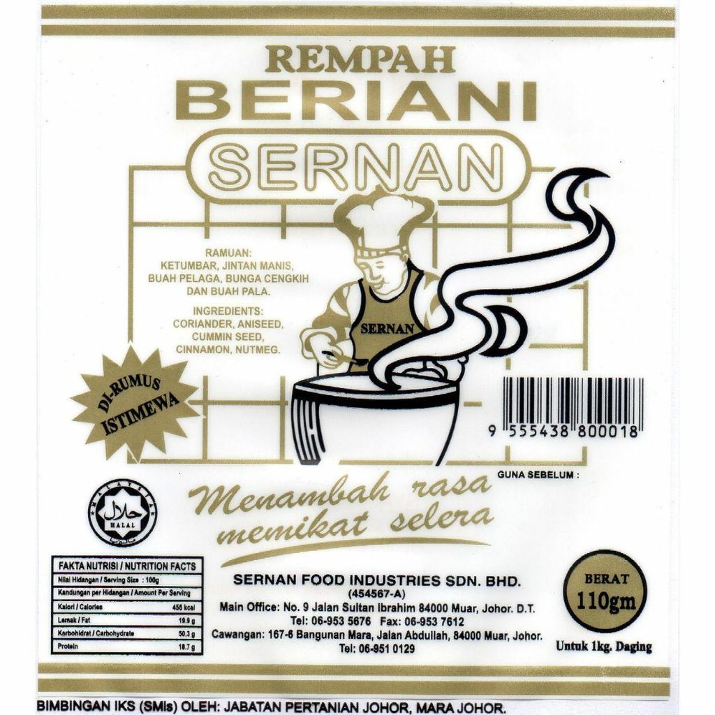 Rempah Beriani 110gm Instagram Size