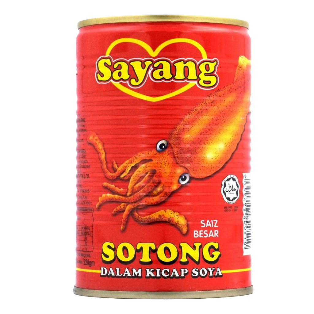 Sayang Seasoned Cuttle Fish in Soya Sauce 400gm