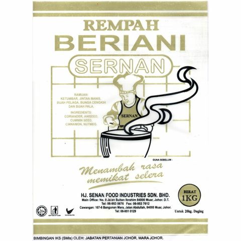 Rempah Beriani Biasa 1kg