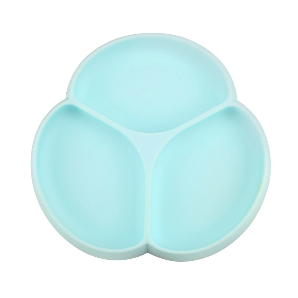 Glitter and Spice Suction Plate - Seafoam