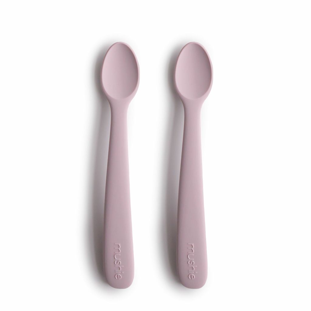 Mushie Silicone Feeding Spoons (Soft Lilac)