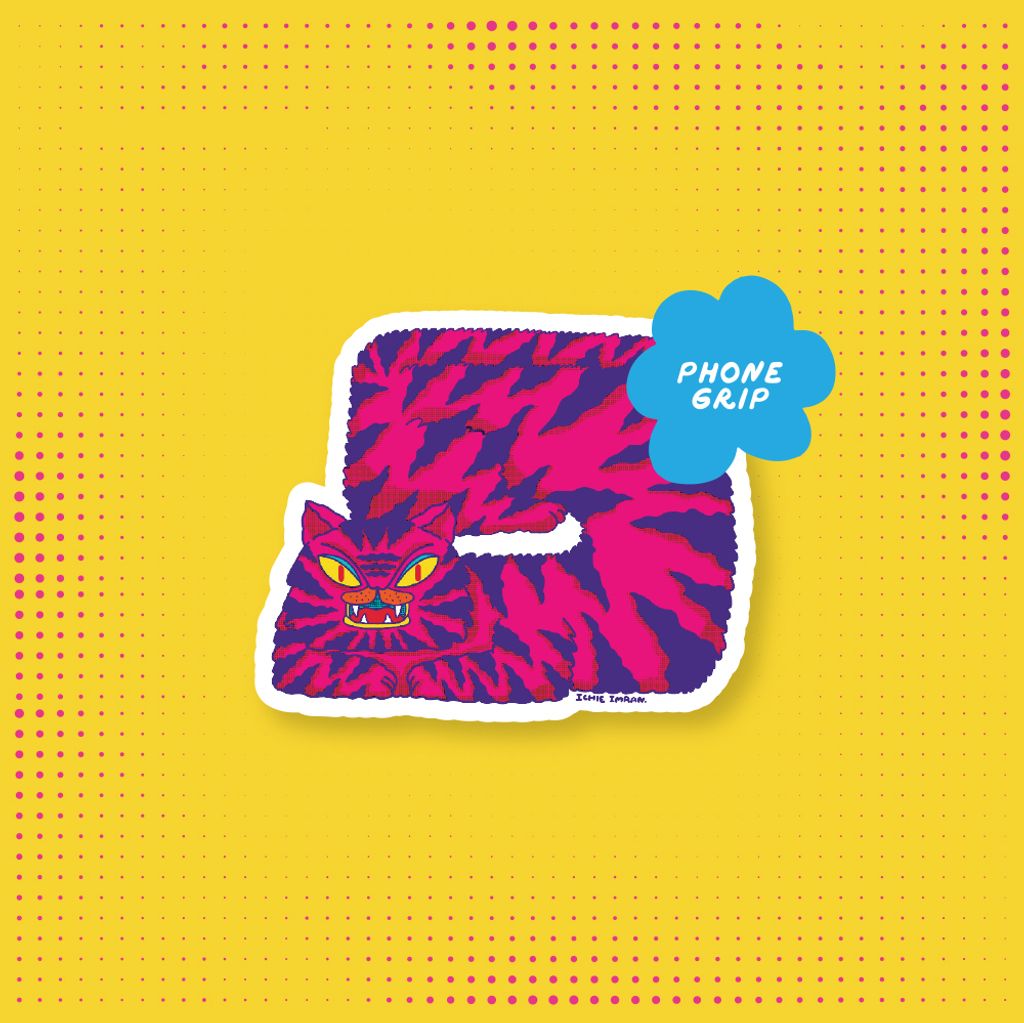 Phonegrip Wiggly Tiger