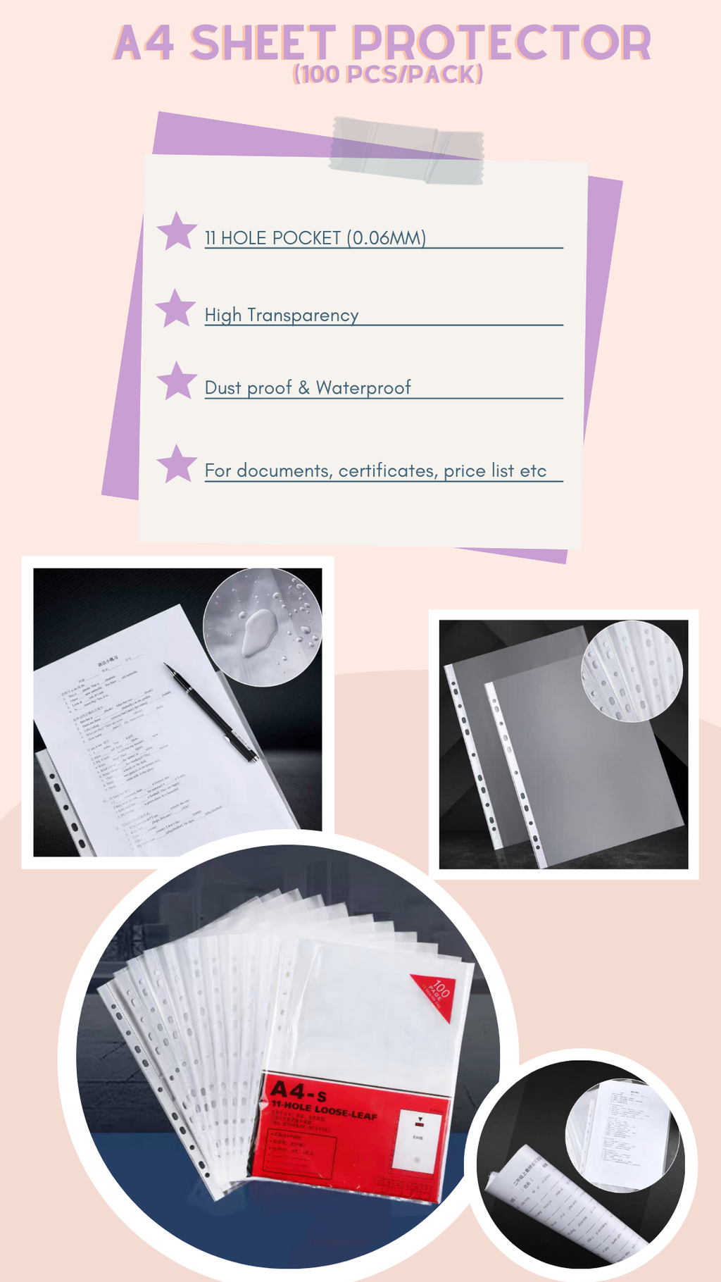 A4 Sheet Protector (Instagram Story)