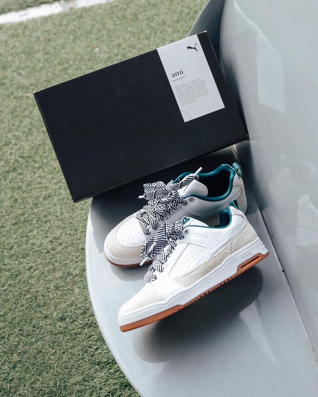 PUMA Slipstream Lo 2 AMI 愛心聯名 白綠 38770301