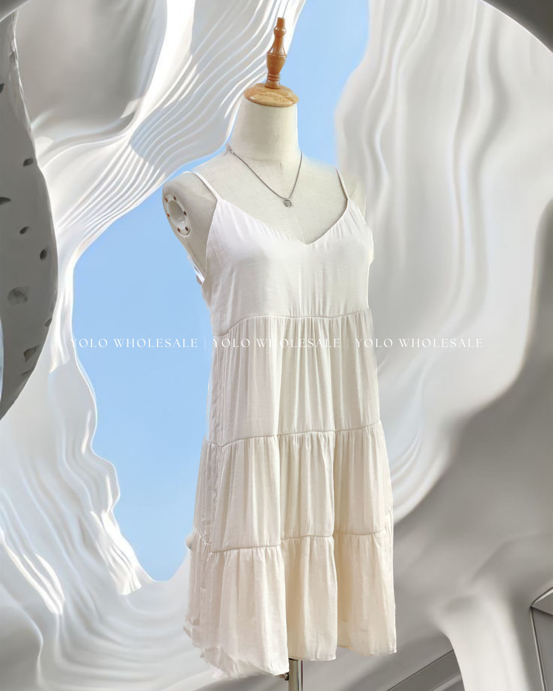 Beige Cami Dress – YoLo Wholesale