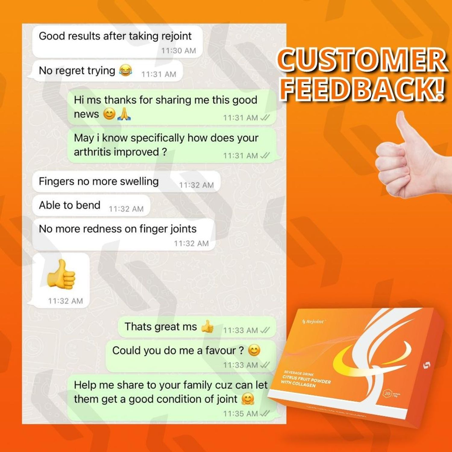 Rejointsg - Customer feedback