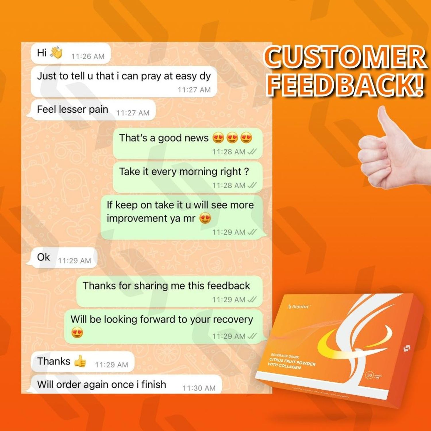 Rejointsg - Customer feedback