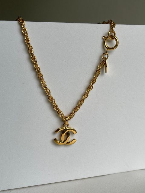 Vintage Chanel triple CC gold necklace – Livz Vintage
