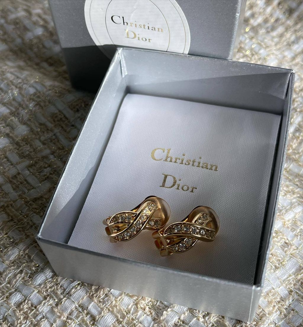 Christian Dior - iPhone11pro♡CD CHRISTIAN DIOR Vintage CD Monogram Earrings C.1980s