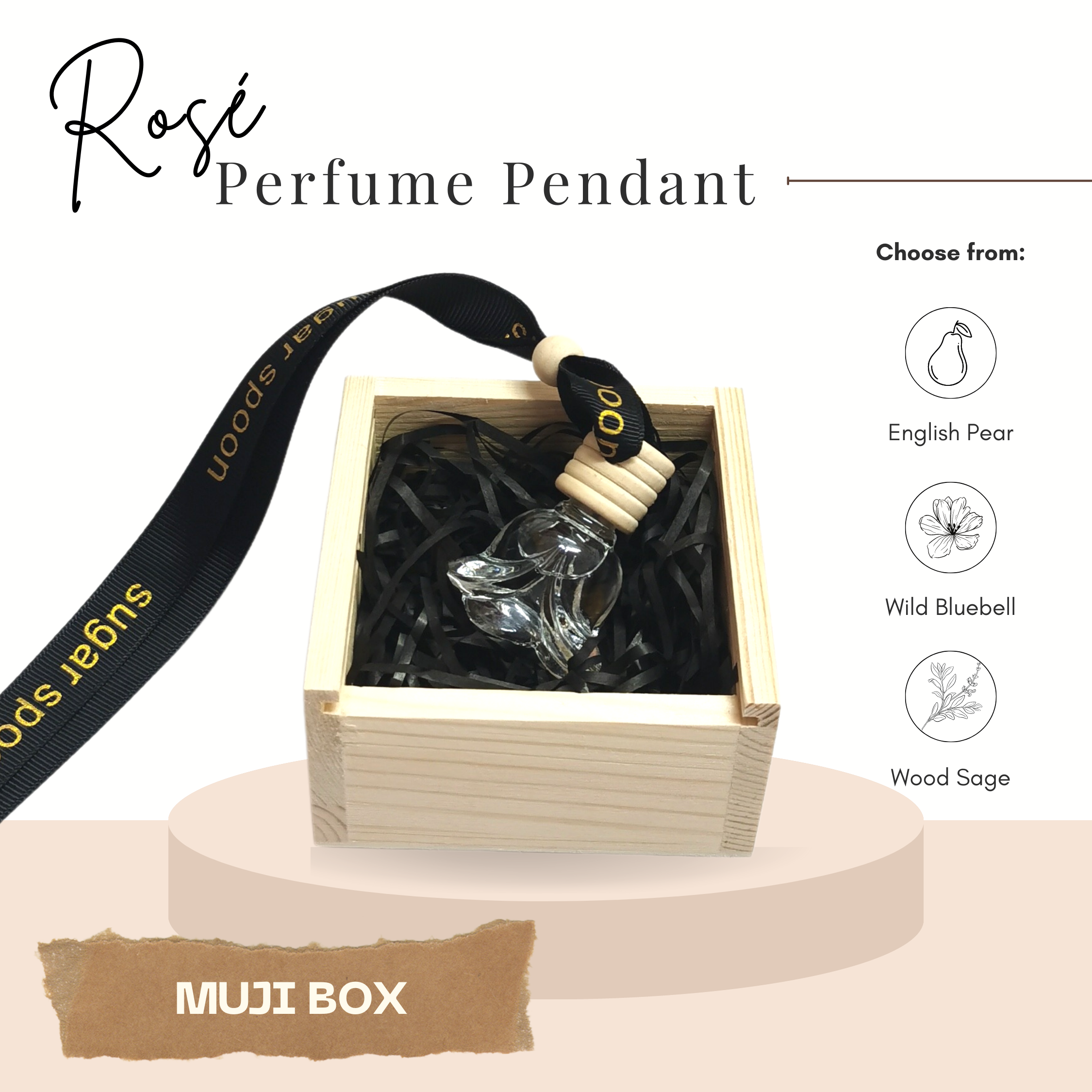 MUJI Box Perfume Pendant