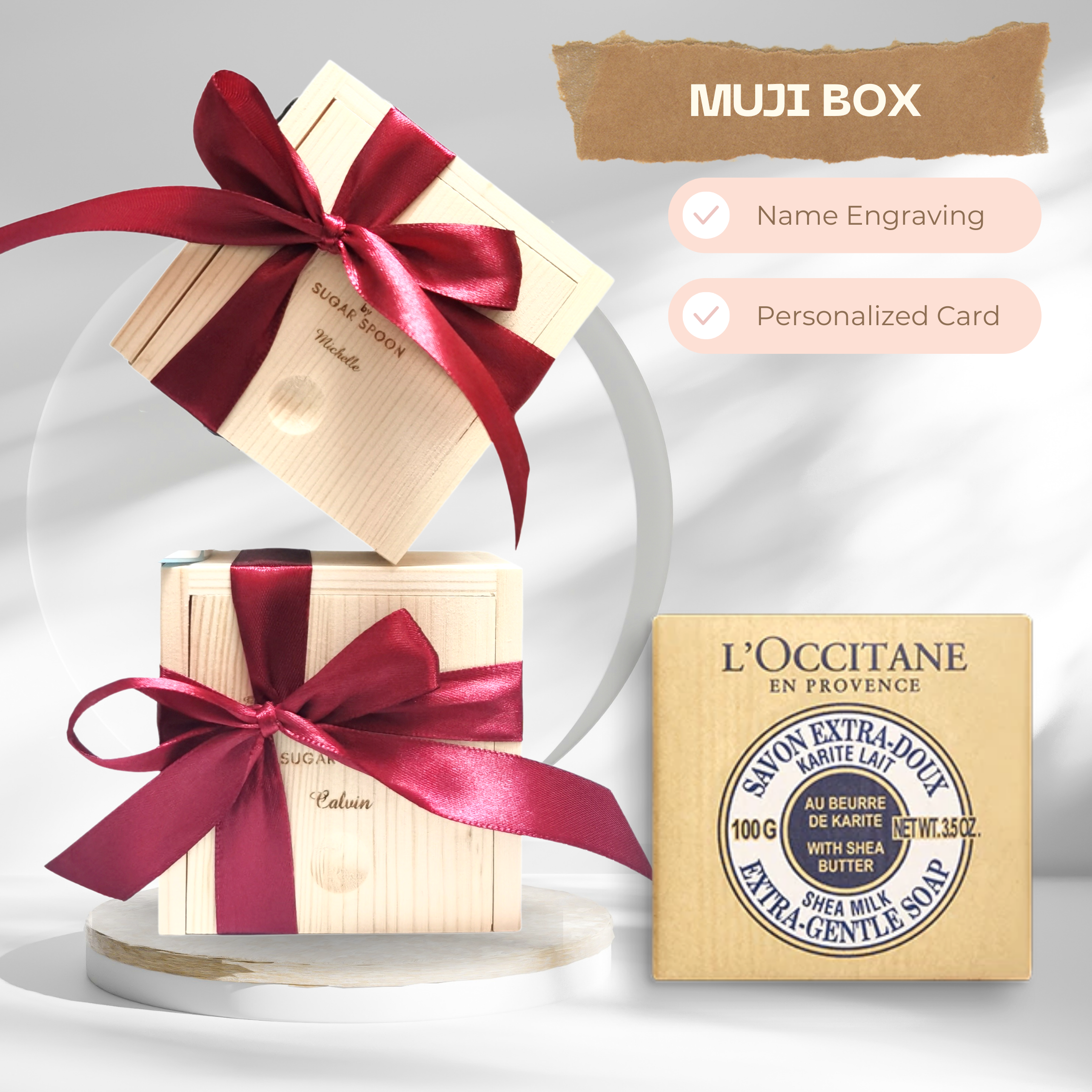 MUJI BOX L'OCCITANE SHEA BUTTER SOAP