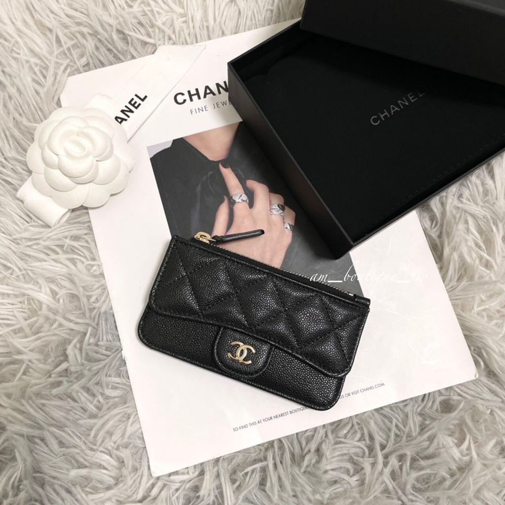 LINE_ALBUM_Chanel 荔枝牛皮一字拉鍊卡包_241210_2
