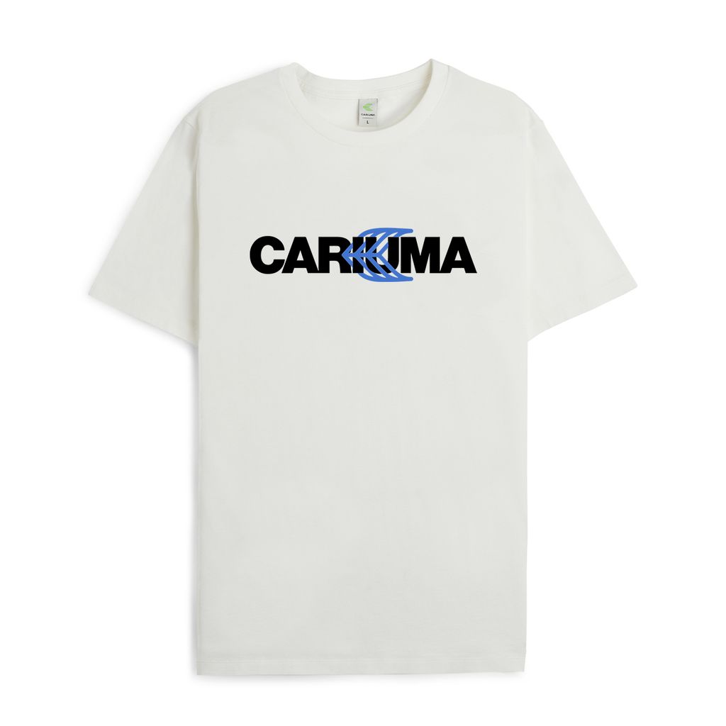 Copy of CARIUMA DUO Logo T-shirt - Off-White_Black and Blue Front